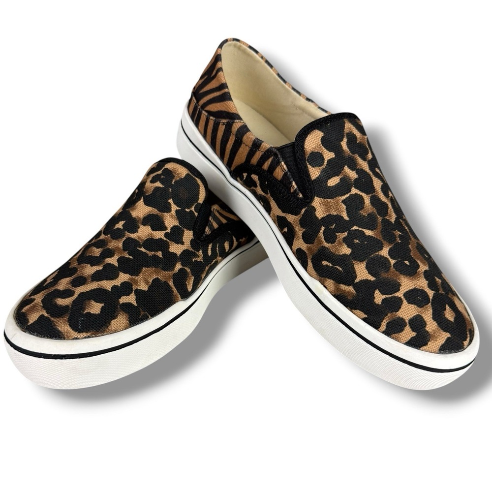 Steven by Steve Madden Leopard Print Slip On Shoes Casual Streetwear Riga WMNS 8